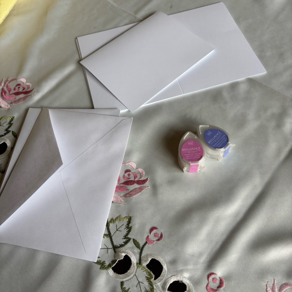 Stamping starter set-10 cards and envelopes with 2 ink pads